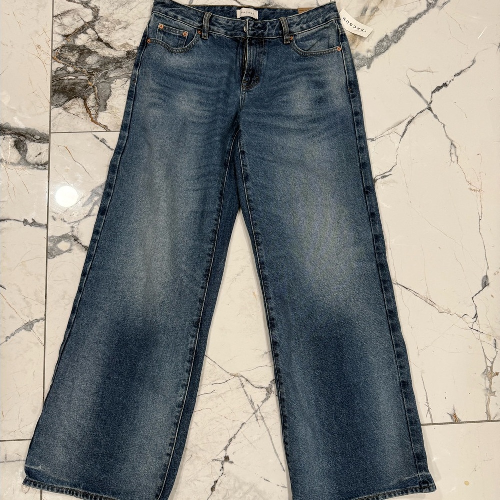 PacSun Blue Flare & Wide Leg Jeans